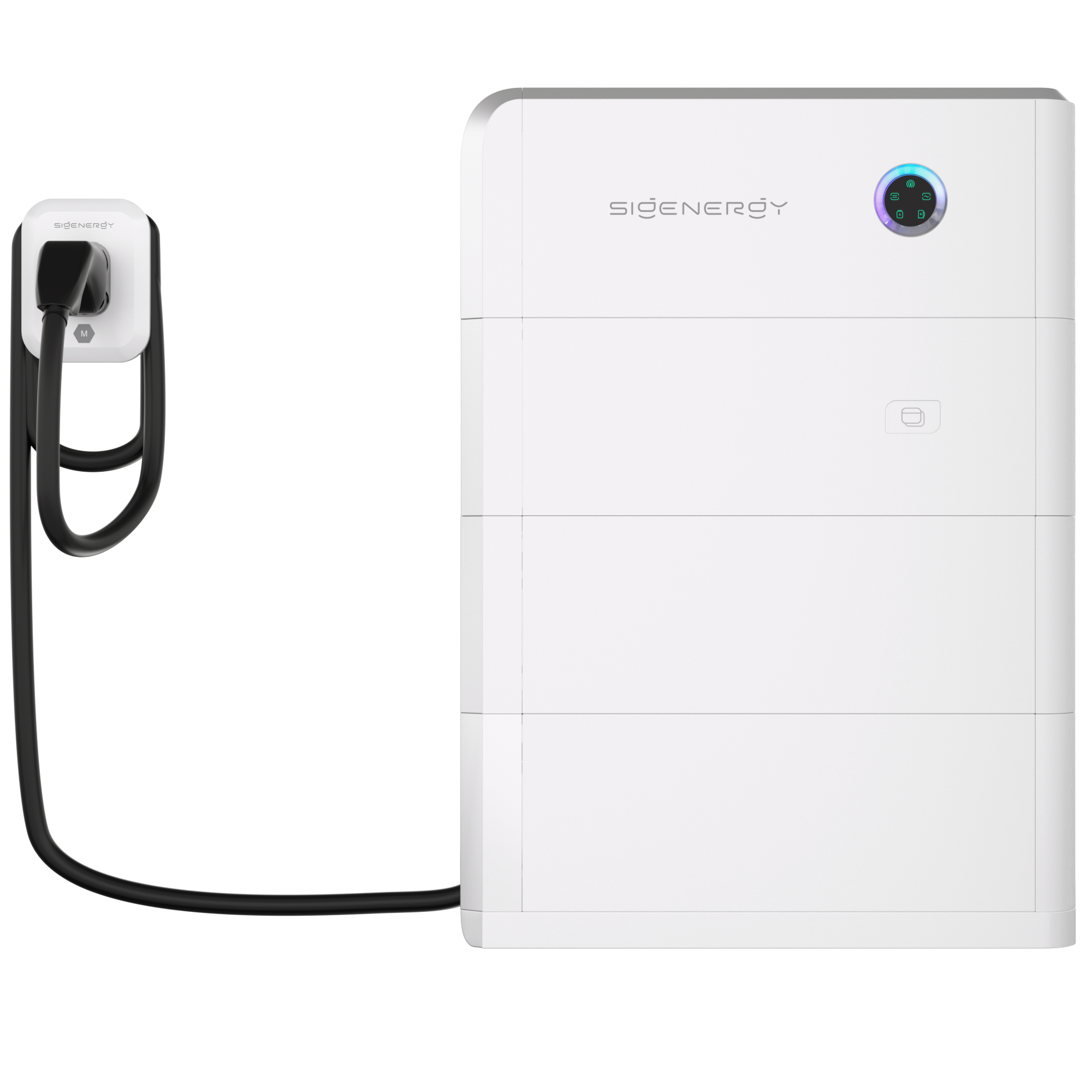 Sigen EV DC Charging Module op een SigenStor-toren